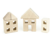 Load image into Gallery viewer, 6 pc. Little Town Blocks House Set
