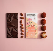 Load image into Gallery viewer, Lychee Rose 48% Dark Milk Chocolate Bar– Single Origin - Kesshō
