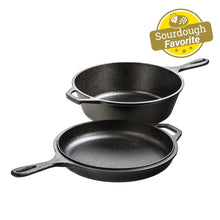 Load image into Gallery viewer, Lodge - 3.2 Qt.Seasoned Cast Iron Combo Cooker
