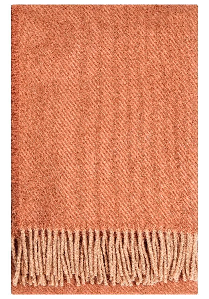 Ilo Wool Blanket, Powder-Cinnamon - Lapuan Kankurit