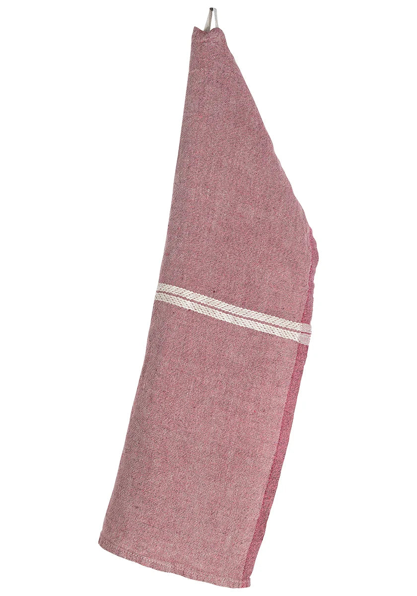 Lapuan Kankurit Venla Tea Towel Lingonberry-Linen