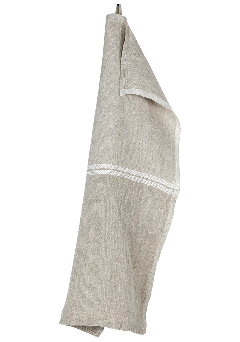Lapuan Kankurit Venla Tea Towel, Linen-White