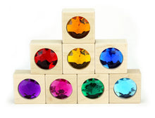 Load image into Gallery viewer, 8 pc. Bright Large Gem Blocks
