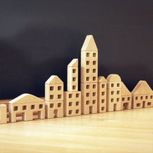 Load image into Gallery viewer, 4 pc. Little Town Blocks Skyscraper Set
