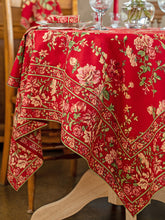 Load image into Gallery viewer, April Cornell – Milene Tablecloth - Red

