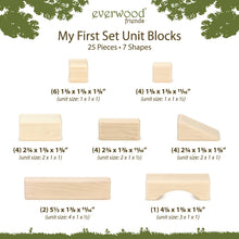 Load image into Gallery viewer, 25 pc. My First Block Set Maple Building Blocks
