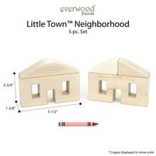 Load image into Gallery viewer, 5 pc. Little Town Blocks Neighborhood Set
