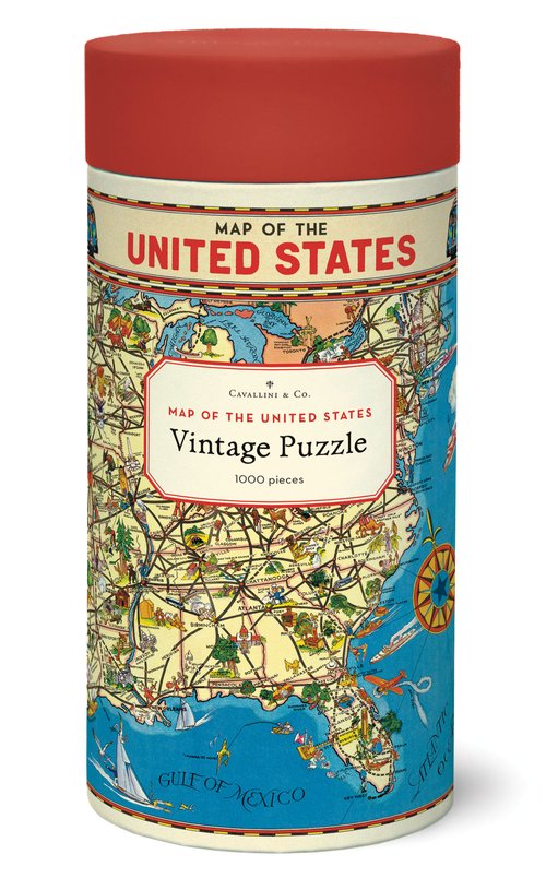 Map of USA 1,000 Piece Puzzle