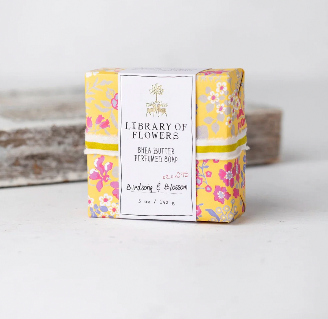 Library of Flowers Square Soap