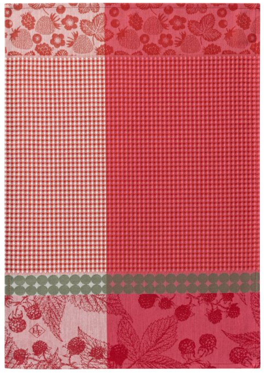 Le Jacquard Francais Hand Towel - Cueillette D'Ete - Red