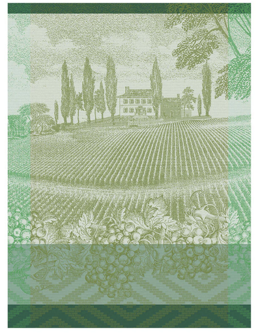 Le Jacquard Francais Tea Towel - Vignoble - Green