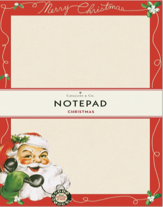 Santa Claus Cavallini Notepad