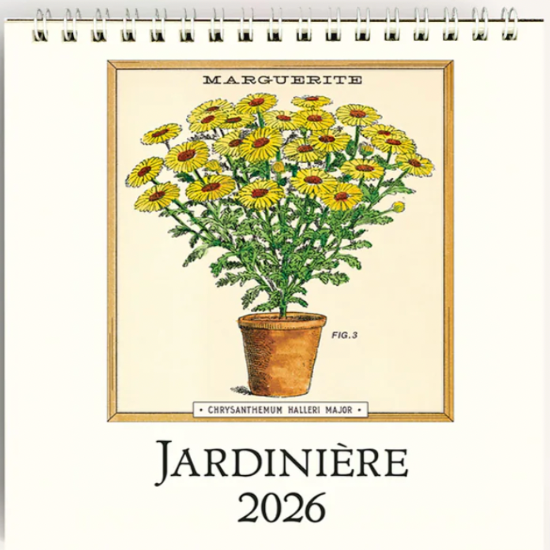 Jardinière 2026 Cavallini Desk Calendar