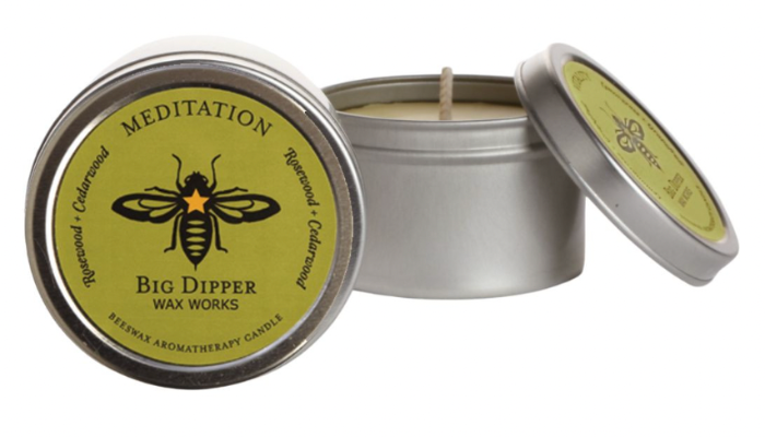Beeswax Aromatherapy Candle Tin Meditation (Cedarwood & Balsam) - Big Dipper