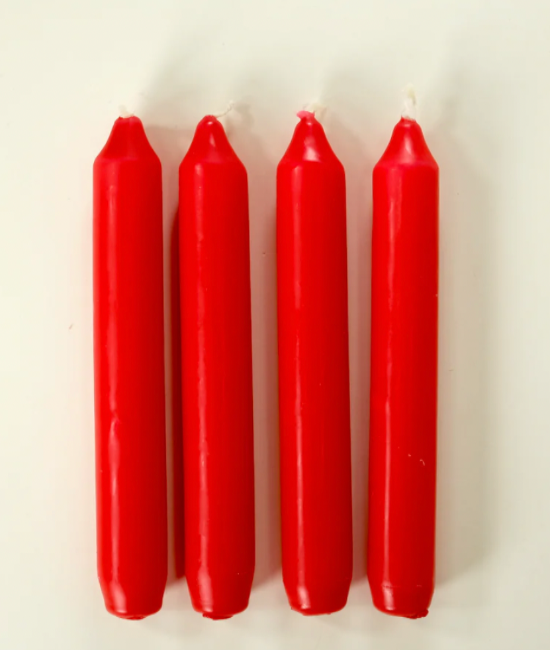 Crown Top Candle - Box of 10, Red