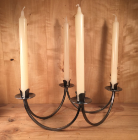 Iron Taper Candleholder – Oblong, Advent