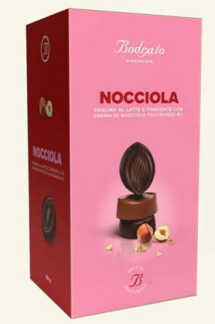 Milk and Dark Chocolate Pralines with Hazelnut