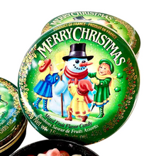 Load image into Gallery viewer, Mixed fruit pastilles, Snowman Tin
