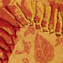 Load image into Gallery viewer, April Cornell – Mushroom Jacquard Tablecloth - Gold Rust
