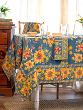 Load image into Gallery viewer, April Cornell - Prairie Tablecloth - Teal
