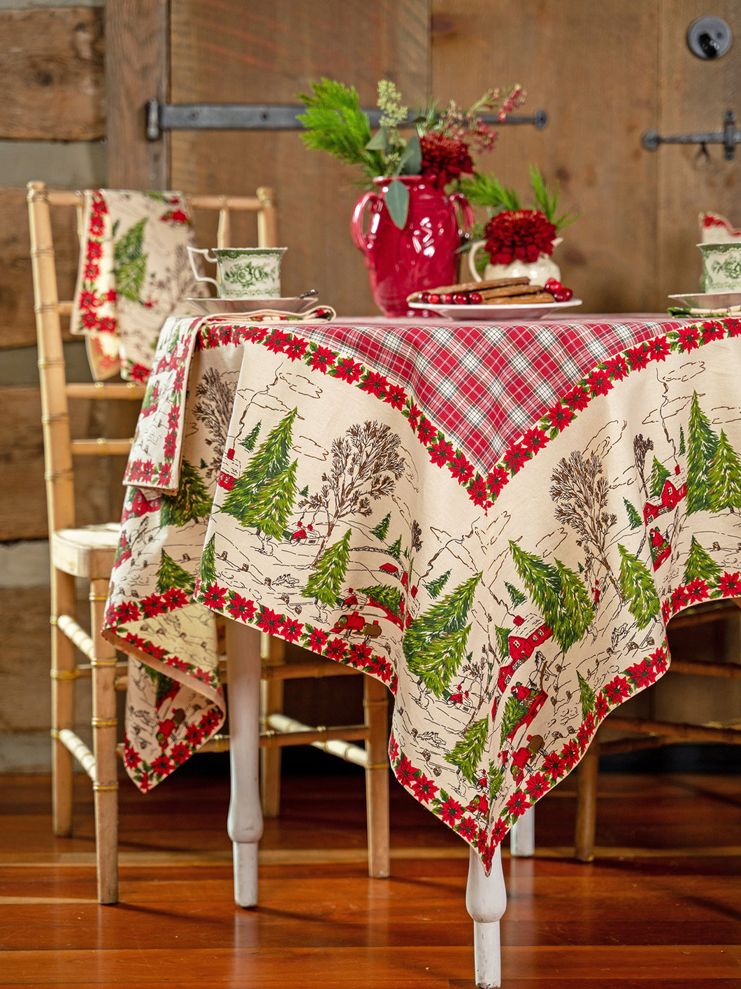 April Cornell – Yuletide Tablecloth, Antique