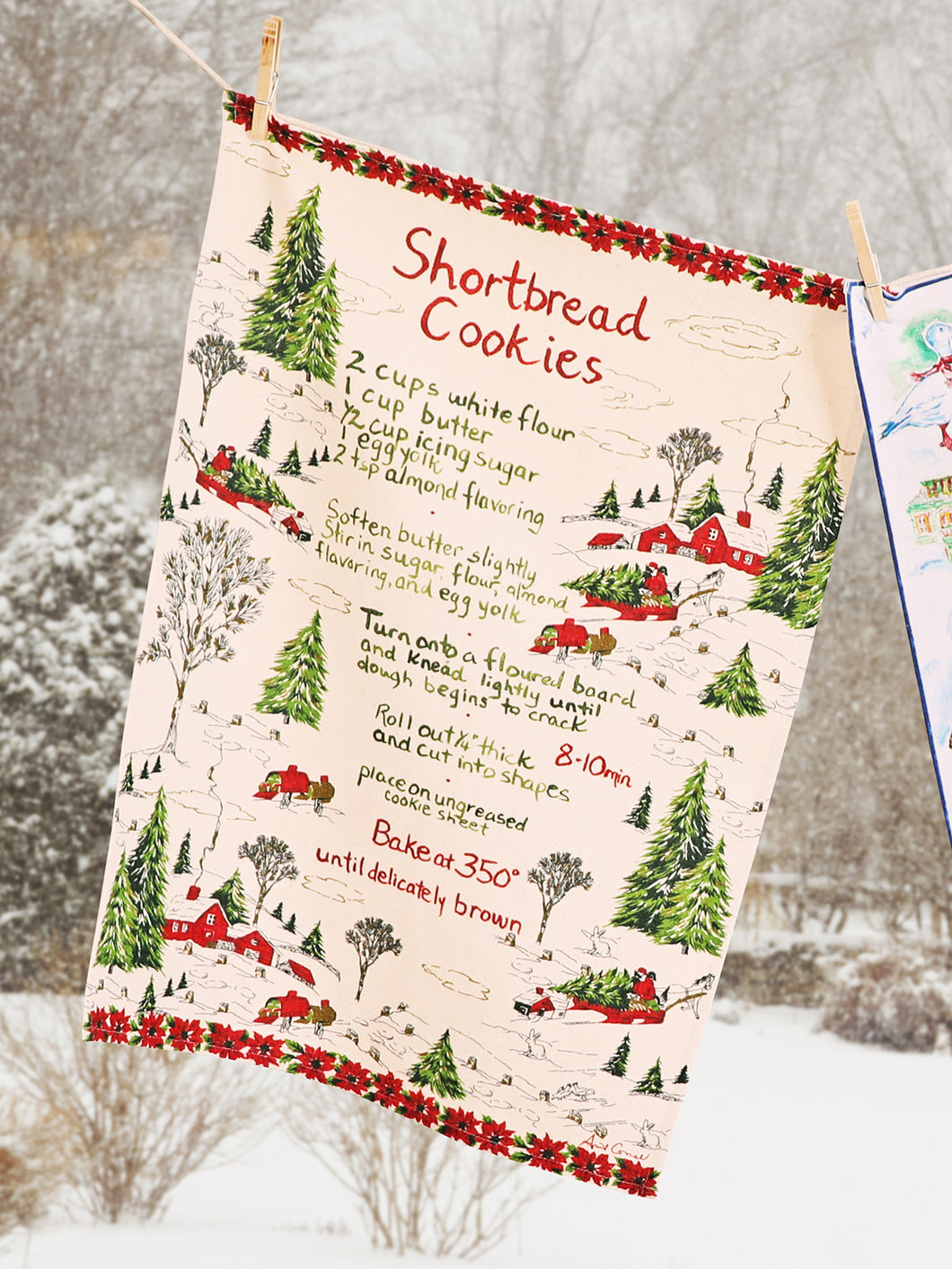 April Cornell – Yuletide Shortbread Tea Towel