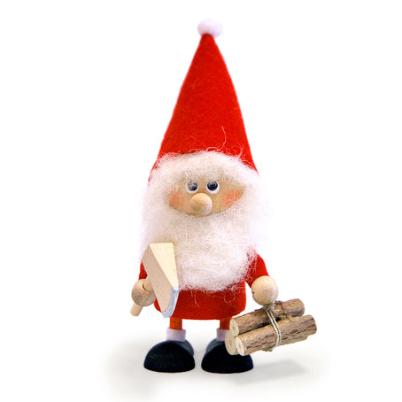 Tomte with Firewood and Ax