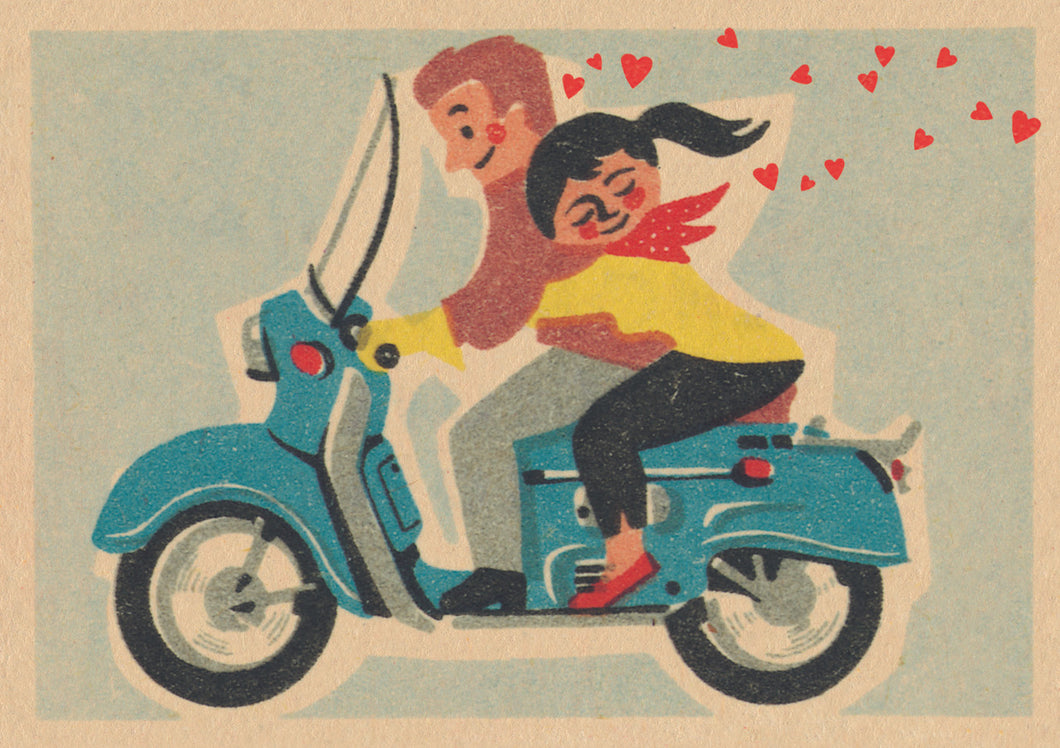 Scooter Love Valentine's Day card
