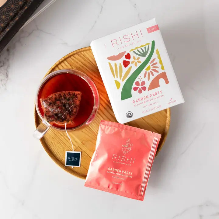 Rishi Tea Garden Party Organic Herbal Tea Sachets – At Home Store Fairfield