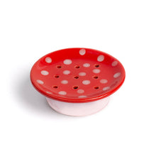 Load image into Gallery viewer, Swedish Dream Red Mushroom Ceramic Soap Dish
