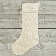 Load image into Gallery viewer, Aran Christmas Stocking Pattern-from Appalachian Baby
