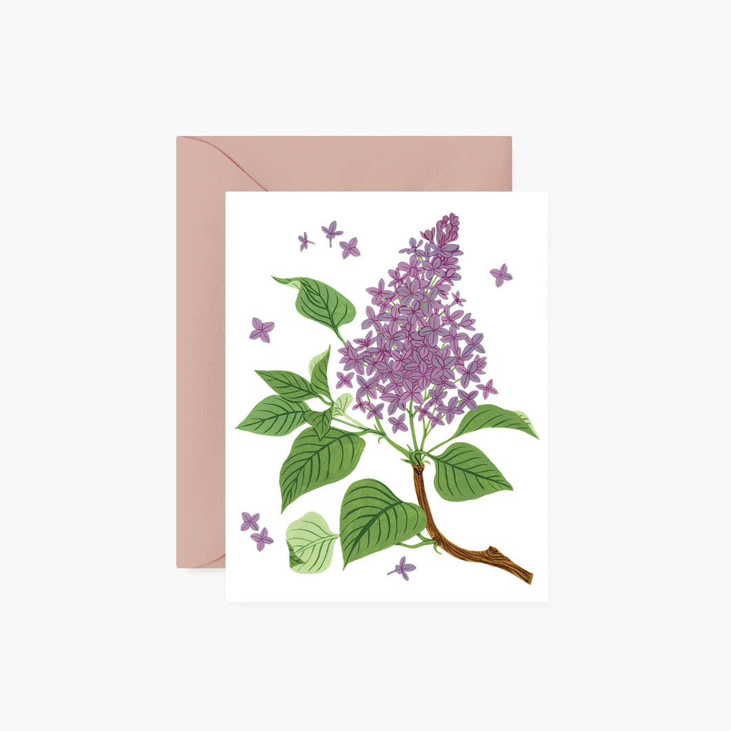 Lilac Greeting Card - Botanica Paper Co.