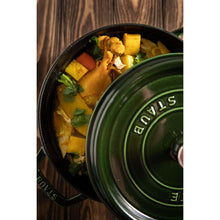 Load image into Gallery viewer, Staub  4 Qt Enameled Cast Iron Round Dutch Oven - Premium Color
