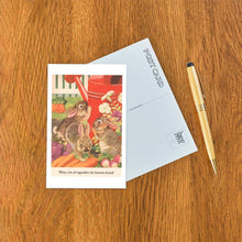 Load image into Gallery viewer, Postcard Bunnies and Vegetables
