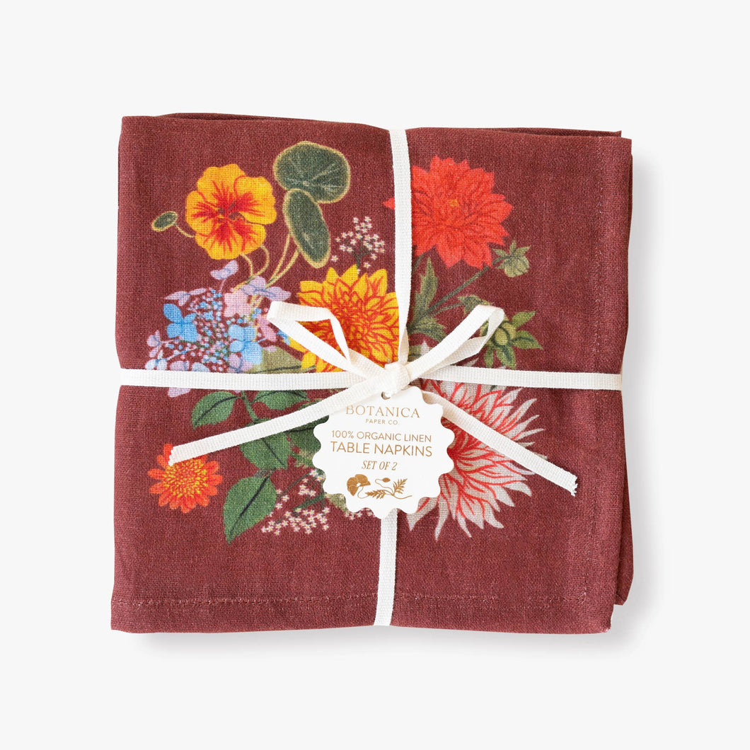 RUSSET | LINEN TABLE NAPKINS, SET OF 2