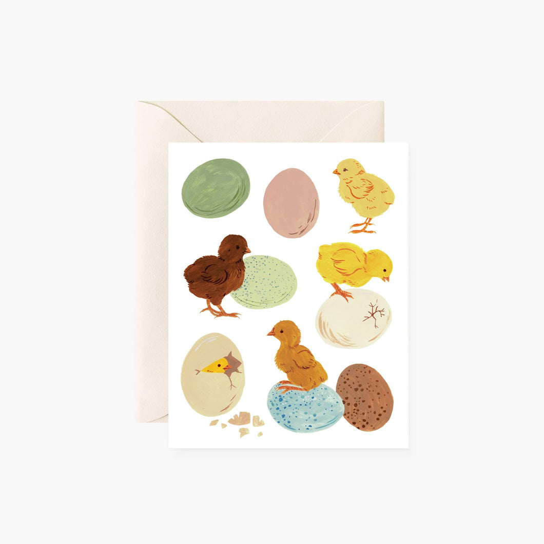 Spring Baby Chicks Greeting Card - Botanica Paper Co.