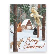 Load image into Gallery viewer, Wildlife Christmas Postcard
