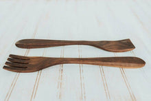 Load image into Gallery viewer, American Walnut - 14&quot; Servers - Bee&#39;s Oil Finish
