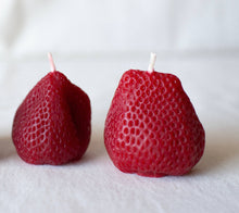 Load image into Gallery viewer, Beeswax Large Strawberries - Set of 2 
