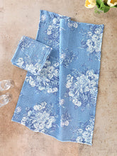 Load image into Gallery viewer, April Cornell -Blanche Washed Blue Waffle Weave Tea Towel
