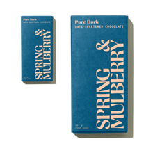 Load image into Gallery viewer, *Mini* Pure Dark Date-Sweetened Chocolate Bar
