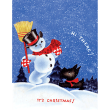 Load image into Gallery viewer, Snowman and Scottie - Boxed Christmas Cards
