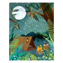 Load image into Gallery viewer, Camping under Stars Birthday Card: Card with Envelope
