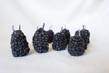 Load image into Gallery viewer, Beeswax Blackberry Birthday Candles
