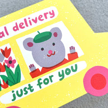 Load image into Gallery viewer, Special Delivery Van Die Cut Card

