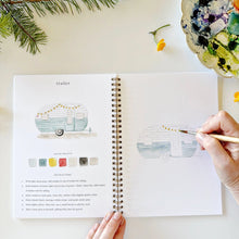 Load image into Gallery viewer, Camping Watercolor Workbook - Emily Lex Studio
