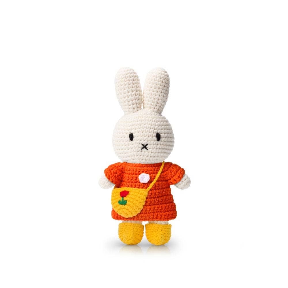 Miffy and her Tulip Bag, Orange Dress, and Yellow Shoes