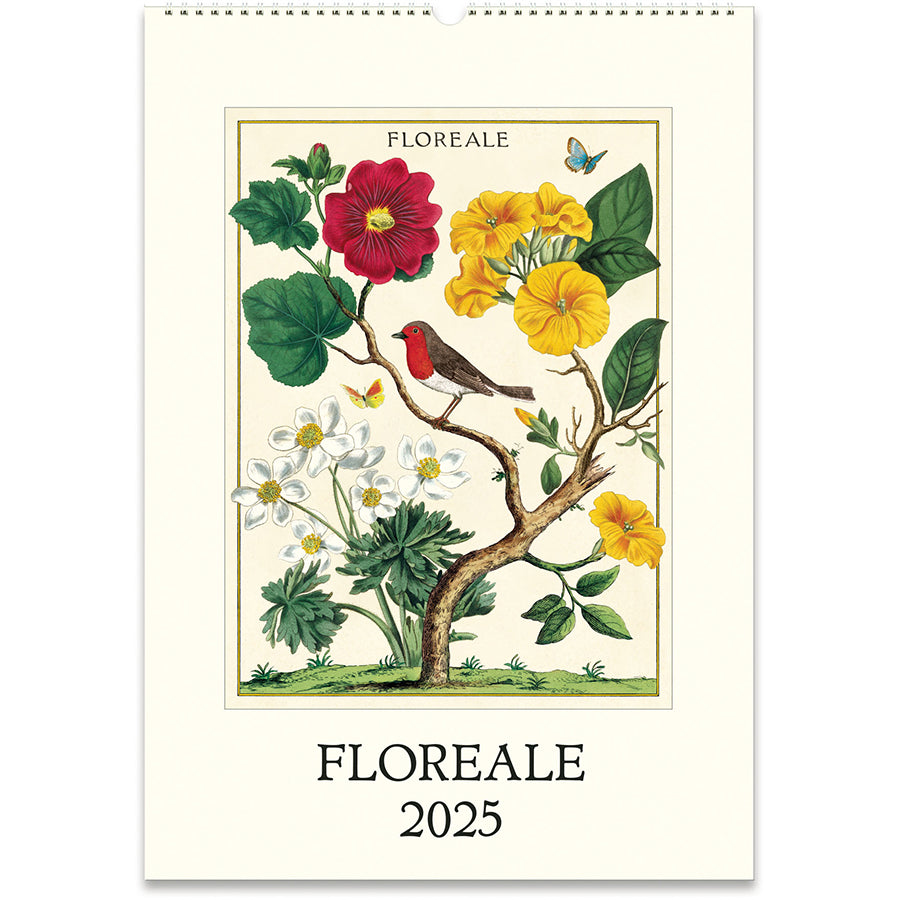 Floreale 2025 Cavallini Wall Calendar