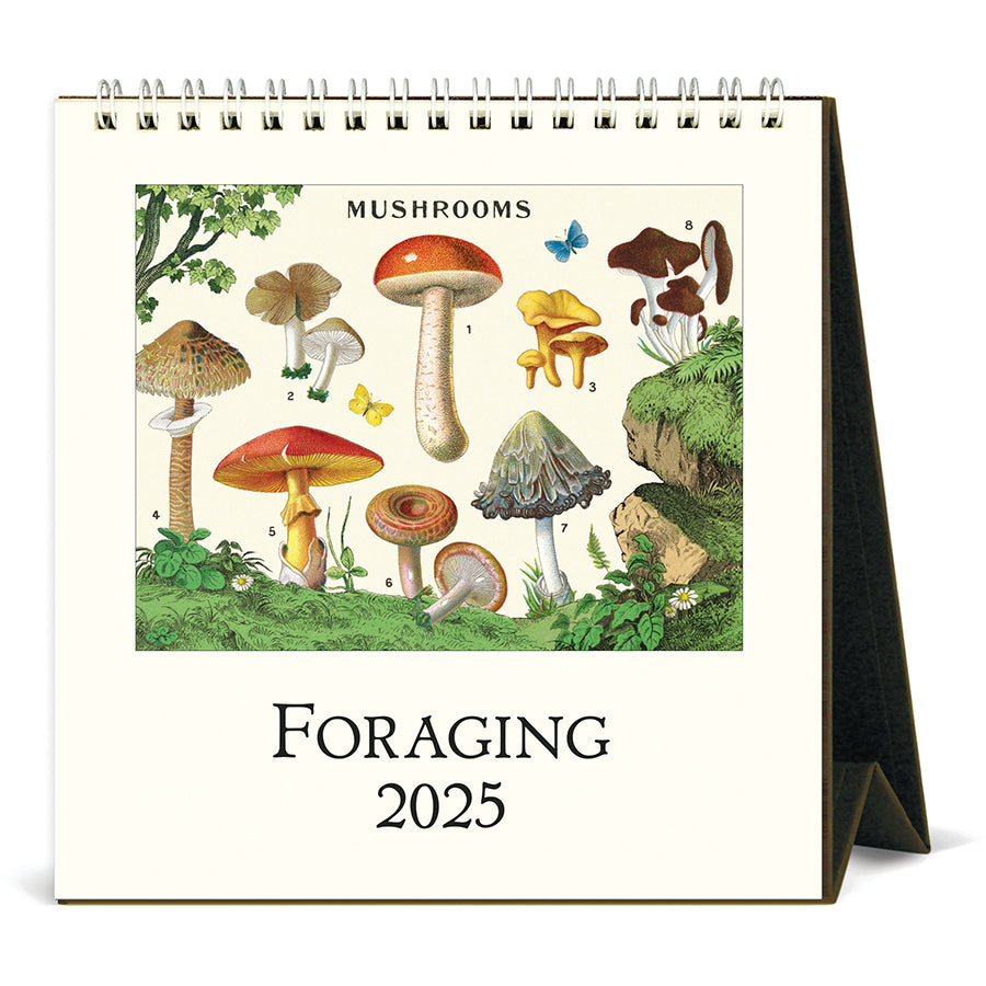 Foraging 2025 Cavallini Desk Calendar