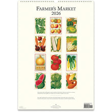 Load image into Gallery viewer, Farmer&#39;s Market 2026 Cavallini Wall Calendar
